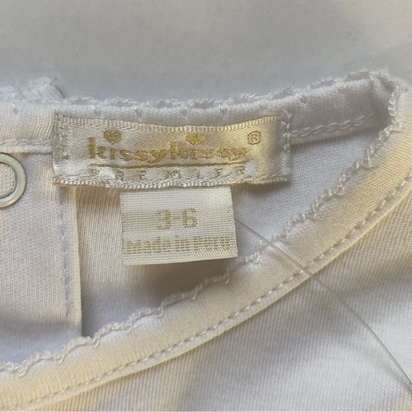 Kissy Kissy Dress Size 3 6 Months NWT New Pima christening wedding embroidered - Picture 5 of 16